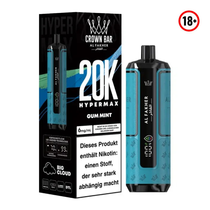 Al Fakher Big Puff Hypermax 20k Gum Mint